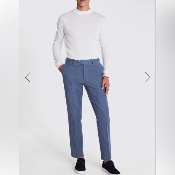 Next Blue Tailored Trousers - Picture 2 of 10